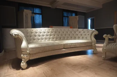 Productafbeelding van Bank, 4-zits, Chesterfield-design, gestoffeerde zitmeubelset