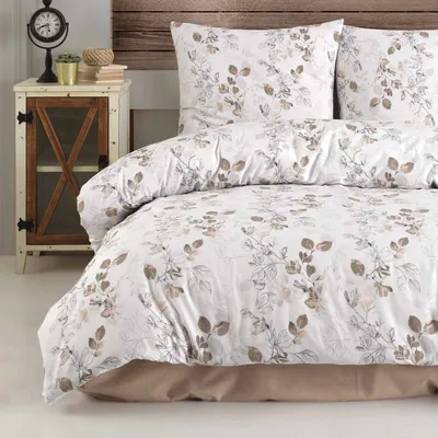 Produktbild von Bettwäsche Bettbezug 200x200 cm, Kopfkissenbezug 80x80 cm 3 teilig Deckenbezug Set aus 100% Baumwolle Renforce mit Reissverschluss - Buymax®