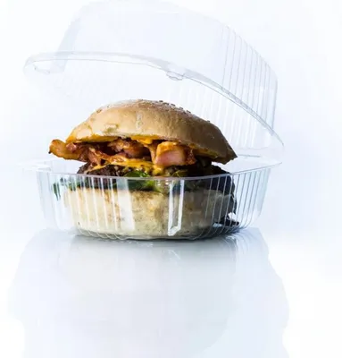 Obrázek produktu pro Opakovaně použitelné tácky na potraviny Algon BURGER 13 x 13 x 6,9 cm (5 kusů) (24 kusů)