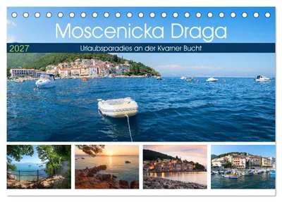 Productafbeelding van Moscenicka Draga 2027 - Een vakantieparadijs aan de Kvarner Baai (wandkalender 2027, formaat DIN A5 liggend), CALVENDO maandkalender