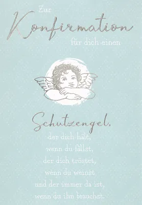 Produktbild von Konfirmation  Glückwunschkarte im Format 115 x 17cm mit Umschlag