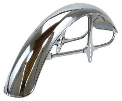 Productafbeelding van Chrome spatbord voorzijde, rond, Yamaha FS1, vanaf 1977 - Citomerx