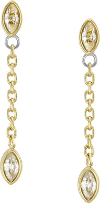 Produktbild von Fossil Ohrringe Sadie Seasonal Sparkle Edelstahl Goldfarben JF04591710