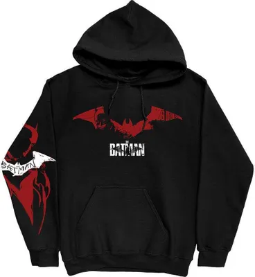 Immagine prodotto di DC Comics | Maglietta ufficiale della banda | Schizzo del logo di Batman, media, nero