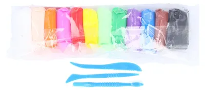 Obrázek produktu pro Sada vzduchem schnoucí hlíny, ultralehká, bezpečná, neškodná, vzdělávací, barevná, modelování s nástroji pro děti, 12 barev