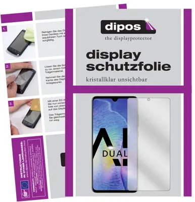 Produktbild von 2x Schutzfolie für Huawei Mate 20 klar Displayschutzfolie Folie Display Schutz
