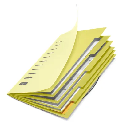 Zdjęcie produktu dla PAGNA 40056-05 Ordnungsmappe 6 Fächer gelb