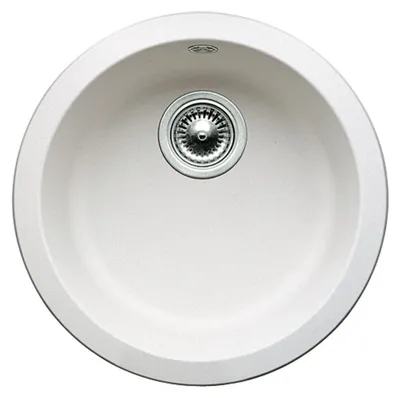 Produktbild von BLANCO BLANCORONDO, Aufsatzwanne, Kreis, Edelstahl, Weiß, 1 Becken, White