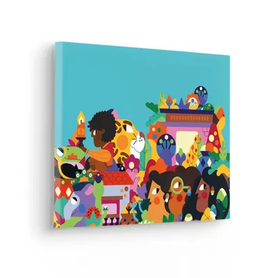 Produktbild von Keilrahmenbild - Encanto Colours of Columbia - Größe 40 x 30 cm