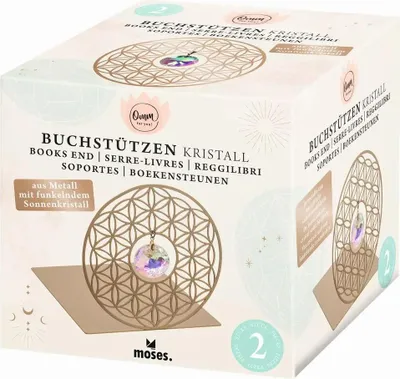 Produktbild von moses Omm for you Buchstützen Kristall 2er Set
