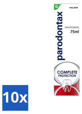 Obrázok produktu pre 10 x Zubná pasta Parodontax Complete Protection Whitening – 75 ml – výhodný balík – 10 kusov