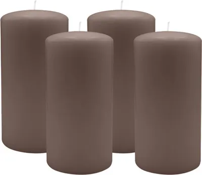 Produktbild von 4er Set Adventskranzkerzen Mocca Ø 80 x 150 mm