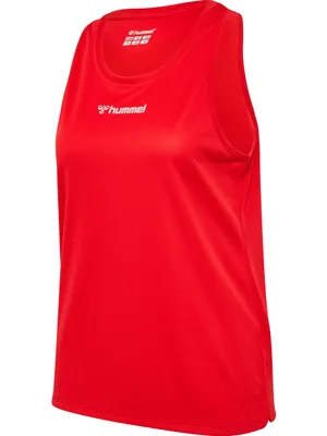 Produktbild von Hummel Hmlrun Singlet S/L Woman - tango red, Größe:XS