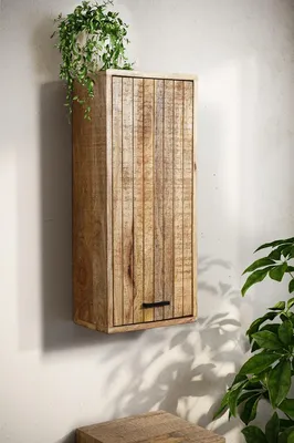 Produktbild von Badoberschrank 30x70cm 'Life' Mango massiv