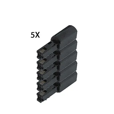 Produktbild von TPFNet 5er Pack Premium Entwirrer für Telefonkabel schwarz