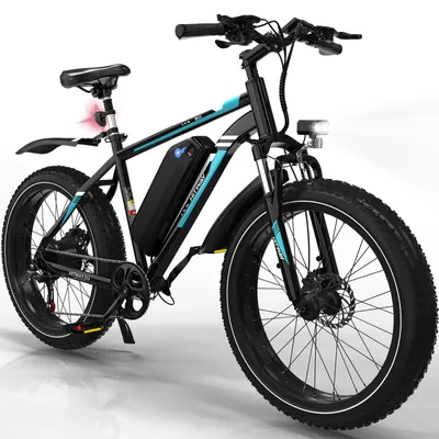 Produktbild von HITWAY E-Bike Off-Road Elektrofahrrad damen  herren MTB 26 Zoll x 4,0 fette Reifen 48V 15 Ah 720Wh,7 Gang, Heckmotor, Kettenschaltung, LCD mit APP
