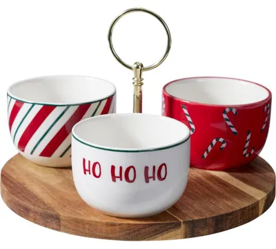 Productafbeelding van Servies set kerstmotief, 4 stuks