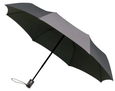 Produktbild von IMPLIVA LGF-400, Regenschirm, Rund, Grau, Fiberglas, Polyester, Metall