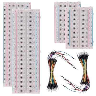 Steckbrett-Set lötfrei 830+400 Pins + 126 Jumper-Drähte