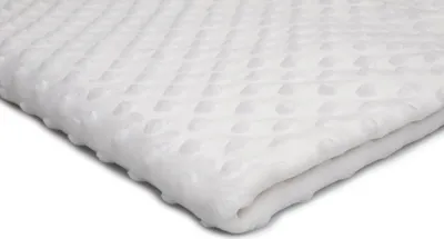 Obrázek produktu pro Minkee Dots Nubs, Dimples Dots Pletenina bílá 50 x 155 cm
