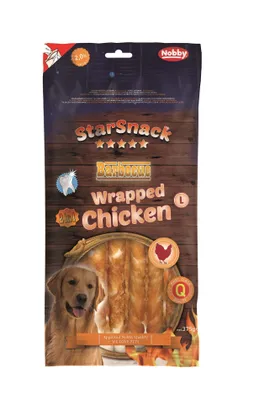 Obrázok produktu pre Nobby StarSnack Barbecue Wrapped Chicken L, cca 375 g