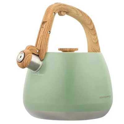 Productafbeelding van Traditionele fluitketel, 2,5 liter, groen, Klausberg, KB-9039