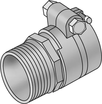Obrázok produktu pre KE Kelit PEX15S-K KELIT, PEX svorkové spojenie 50 mm, s AG, sanitárne, R 1 1/2", 1 ks.