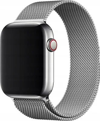 Produktbild von Armband für Apple Watch 4/5/6/7/8/9/SE 42/44 mm, Edelstahl, Silber