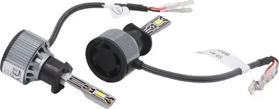 Image de INF Lot de 2 ampoules de phares avant à LED pour voiture Gris