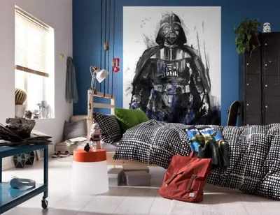 Obrázek produktu pro Komar netkaná tapeta "Star Wars Akvarel Vader" - rozměr: 200 x 280 cm (šířka x výška) - 4 panely