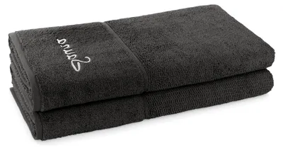 Produktbild von Sauna Set Pearl 2-teilig Handtücher - 2x 80x200 cm, 100% Baumwolle, Graphit