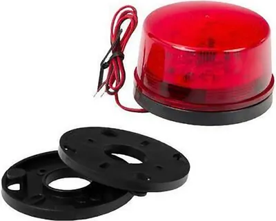 Produktbild von 12V LED Blitzlicht Warnlicht Alarmanlage Alarm Signalleuchte Blinklicht Rot