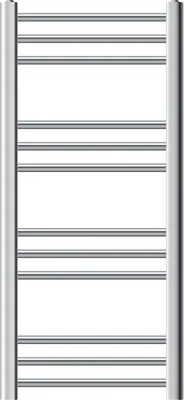 Obrázek produktu pro LuxeBath koupelnový radiátor Sahara, 400x800 mm, chrom, rovný s bočním připojením, bez topného tělesa