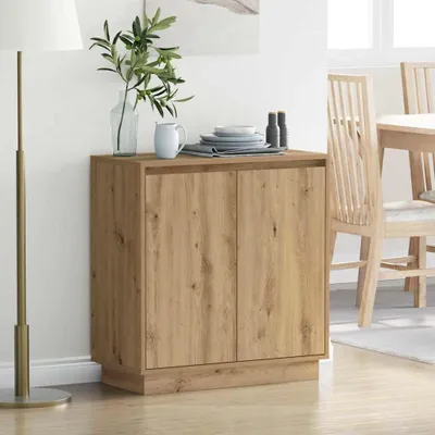Produktbild von "im Angebot" LED-Sideboard Artisan-Eiche 71x34,5x75 cm Holzwerkstoff - Badspiegel CC24706