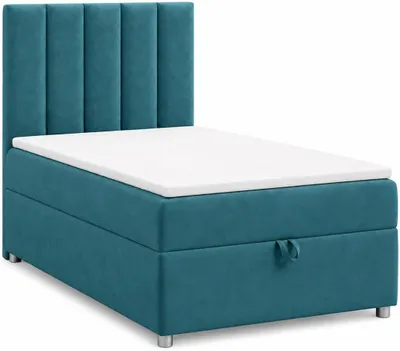 Produktbild von Best for Home Boxspringbett mit Bettkasten Trinity K10-SINGLE 70x200 Bonellfederkern inkl. Topper - Türkis