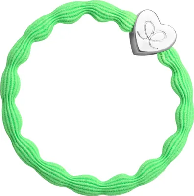 Produktbild von By Eloise London Silver Heart Neon Lime Green