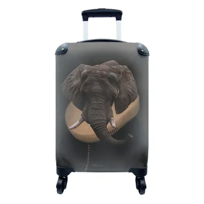 Produktbild von MuchoWow® Koffer Handgepäck Trolley Rollkoffer Kleine Reisekoffer mit 4 Rollen - Malerei - Tiere - Alte Meister - Cabin Size < 55x40x23 cm & 55x40x20 cm - Fotokoffer - Kabinenkoffer - Boardgepäck - Reise-Box - Reisekoffer - Reisegepäck - Koffer mit Bild - Trolley für Kinder