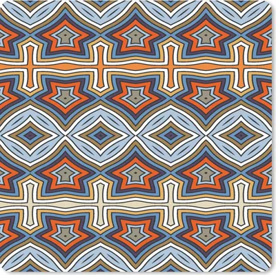 Produktbild von MuchoWow® Mauspad Mousepad Muster - Afrika - Formen 20x20 cm - Mousepads - Maus Mat - Pad - Mausunterlage - Desk Mat - Bureauartikeln