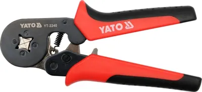 Zangensatz YATO 180 mm für Klemmen 0,2-6 mm² YT-2240 mit Ratschenmechanismus