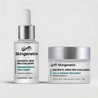 Immagine prodotto di Skingenetix Set Rituale Matrixyl 3000 - Siero e crema rassodante al collagene - 80 ml