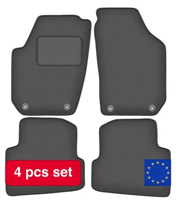 Image de Tapis de sol en velours pour voiture, sur mesure, protection durable, gris