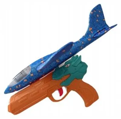 Produktbild von DROMADER Styroporflugzeug mit einer Launcher -Waffe