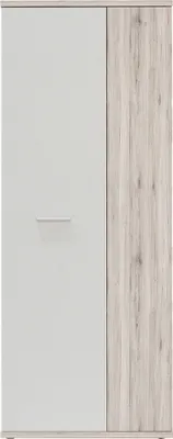 Produktbild von möbelando Schuhschrank Garderobenschrank Holzschrank Mehrzweckschrank Schrank Balu I Sandeiche/Weiß