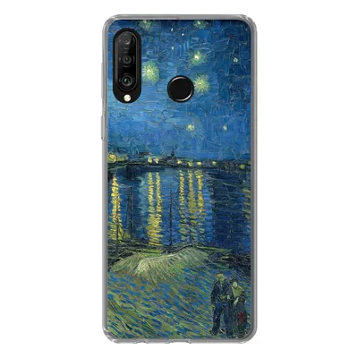 Produktbild von MuchoWow® Handyhülle Schutzhülle Hülle für Huawei P30 Lite Die sternenklare Nacht - Vincent van Gogh Silikon Softcase Handy Hülle - Handyhülle