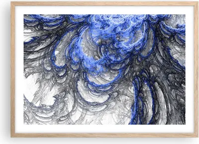 Produktbild von Gerahmtes Poster - Rahmen in heller Eiche - Abstraktion modern - 70x50 cm - Wand Bild - Wanddeko - Wandbilder - Wandposter - Bilderrahmen - Bilder - Kunstdruck - Wandbild - P2NAA70x50-3726