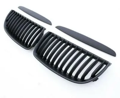 Kühlergrill Sport Grill Gitter Schwarz Matt für BMW 3er E90 E91 ab 2005-2008 – Produktansicht