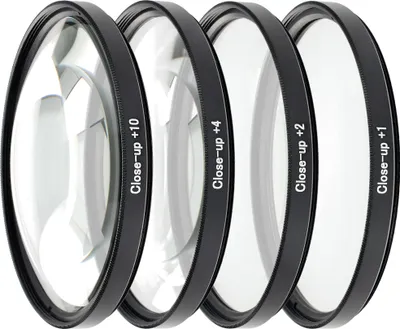 Produktbild von ayex Close up Makro Linsen Set 72mm - 4 teilig (+1, +2, +4, +10)
