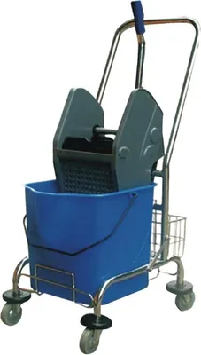 Produktbild von Jantex Deluxe Moppeimer mit Mopppresse - 24L - Reinigungswagen