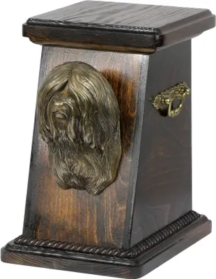 Image de Tibetan Terrier - Urne funéraire pour chien, urne élégante avec statuette, urne commémorative avec buste de chien de la marque Art-Dog.
