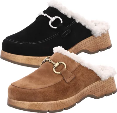 Produktbild von Rohde Damen Pantolette Plateausohle Clog Warmfutter Licata 7004, Größe:41 EU, Farbe:Braun